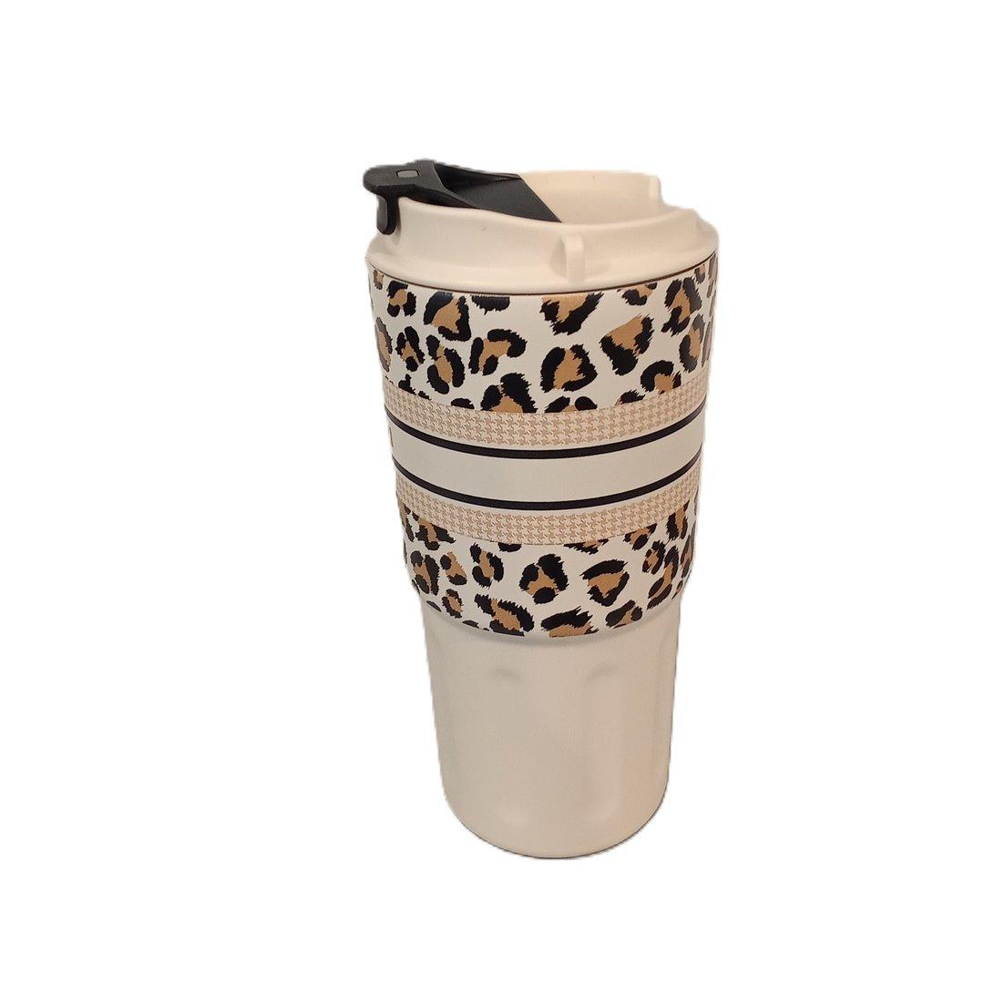 تراول ماگ پلنگی سفید SITARAYURI 600ml